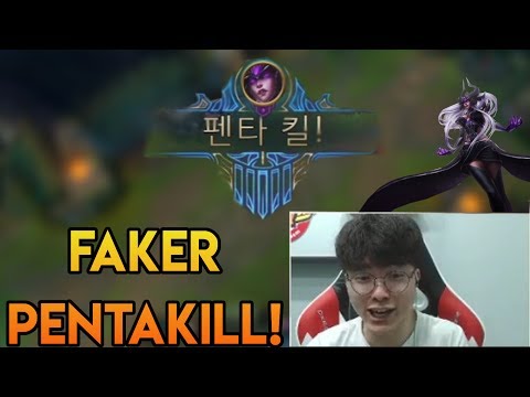 FAKER PENTAKILL and his Crazy Reaction!