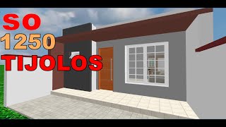 CASA PEQUENA DE UM QUARTO EU GASTO 1250 TIJOLOS