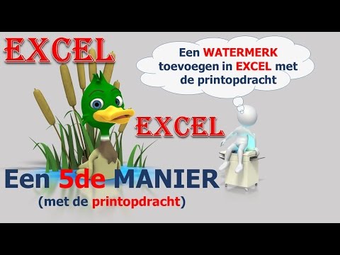 Watermerk Toevoegen in Excel – De 5de Manier - ExcelXL.nl trainingen en workshops