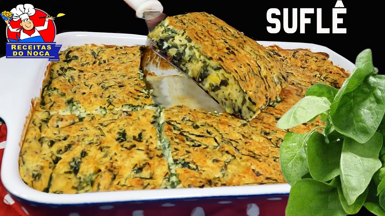 ✔️ SUFLÊ DE ESPINAFRE. FIZ PARA O JANTAR e SURPREENDI a FAMÍLIA COM O SABOR 🍃