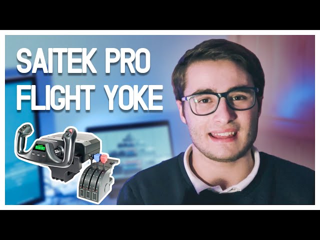 Vídeo relacionado con Meza - Simulador de vuelo para cabina, soporte de rueda, simulador de vuelo profesional, juego de montaje precortado, compatible con yugos Logitech, Saitek y Honeycomb, paneles del acelerador