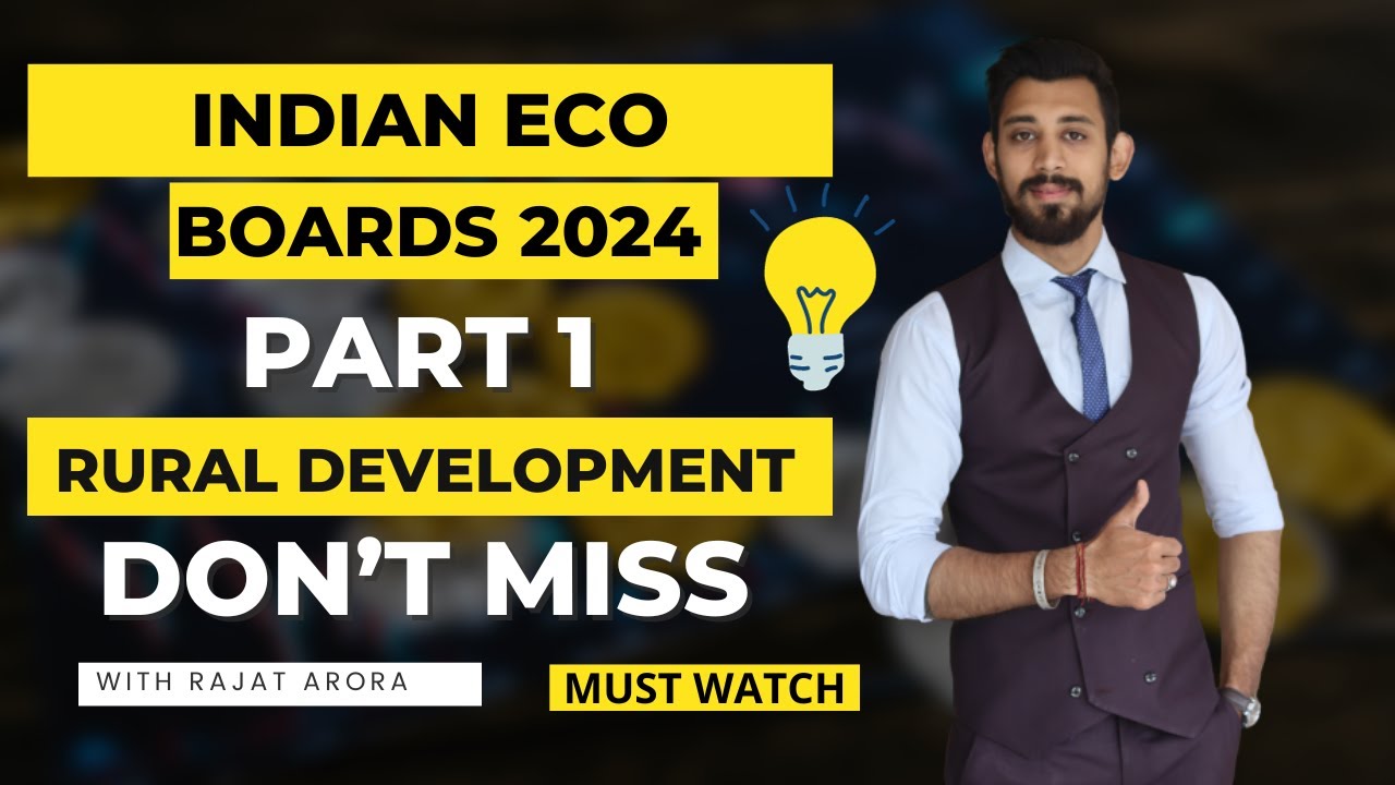 Rural Development | Indian Economic Development | Part 1