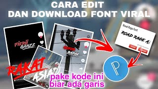 Cara edit nama kece yang lagi Viral Di tiktok-Edit nama viral font Road race Kece mengunakan pixlab