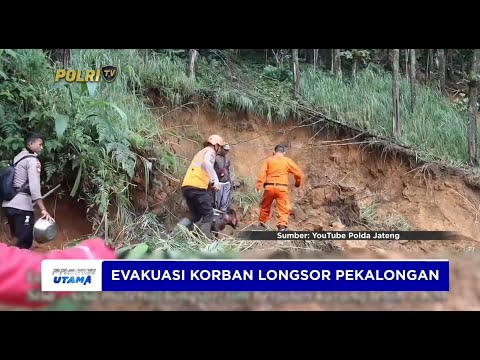 POLDA JATENG TERJUNKAN UNIT K9 CARI KORBAN LONGSOR DI PEKALONGAN