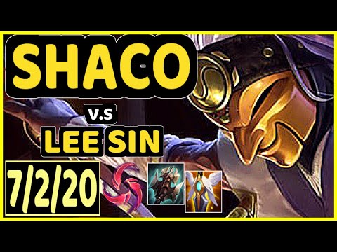 SHACO vs LEE SIN - 7/2/20 KDA JUNGLE GAMEPLAY - EUW Ranked PLATINUM