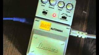 Video thumbnail for Ibanez AW7 autowah demo by yococ14