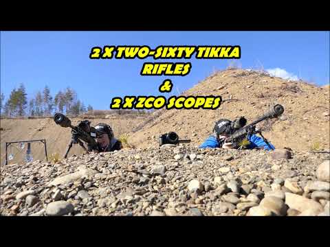 TIKKA T3 .260rem rifles with KRG Whiskey chassis & ZCO scopes, Lapua Scenar bullets.