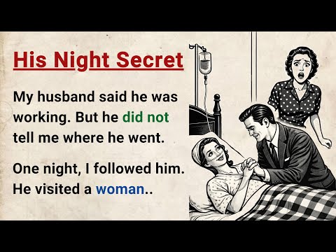 Learn English through Stories Level 3⭐ His Night Secret - Improve your English | English Audio Story