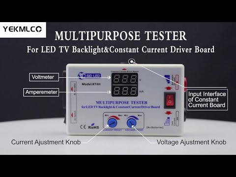 Как использовать светодиодный тестер KT4H для ремонта подсветки телевизора