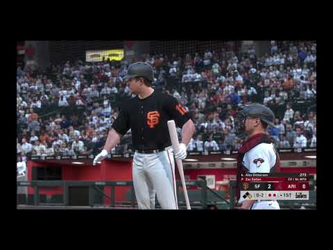 MLB the show 20 franchise mode - San Francisco Giants vs Arizona Diamondbacks-(PS4 HD) [1080p60FPS]