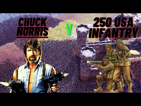 Chuck Norris V 250 USA Infantry Ultimate Epic Battle Simulator!!!
