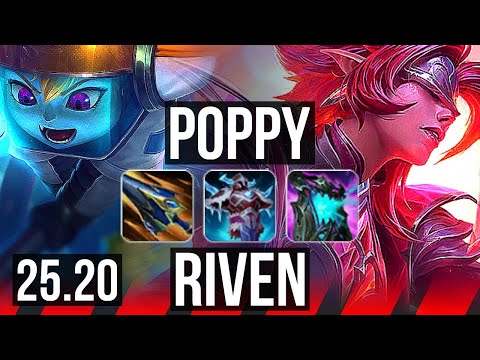 POPPY vs RIVEN (TOP) | Dominating | EUW Master | 25.20
