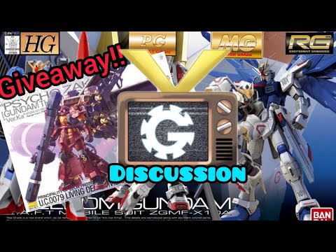 Gundam Grade Abbreviation / Difference / Discussion / HG / RG / MG / PG / BANDAI / GUNPLA / Giveaway