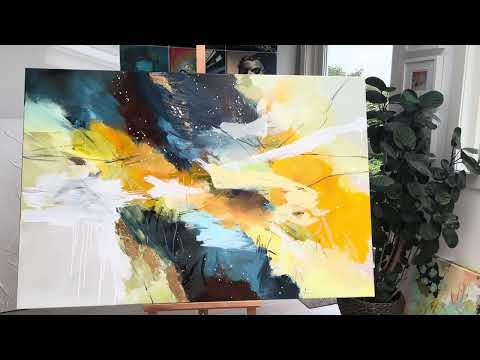 "The Song of Nature-5"  Art/Acrylic painting/Abstract Painting