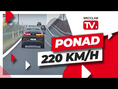 Jechał ponad 220 km/h na S5. Nagrała go kamera policjantów z grupy "SPEED" | Wrocław TV
