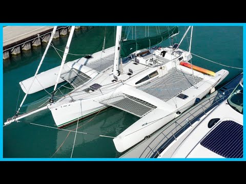 Ein einzigartiger, schneller und vergleichsweise erschwinglicher 44-Fuß-Trimaran [Komplette Tour]...