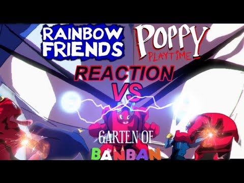 BAN BAN GOT BEAT! RAINBOW FRIENDS VS POPPY PLAYTIME VS GARTEN OF BAN BAN POL REACTION