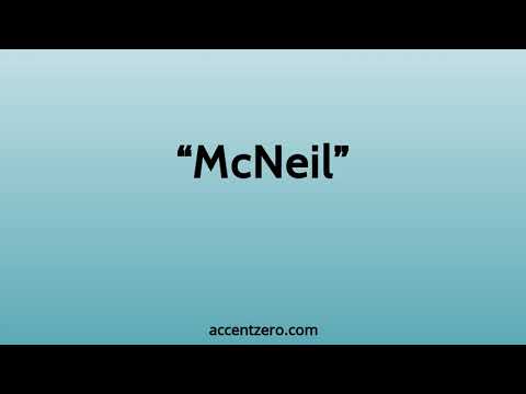 Pronounce "McNeil" - South Korean accent vs. native U.S.