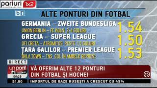 ALTE PONTURI pentru ziua de joi: Fotbal si hochei » 12 predictii!