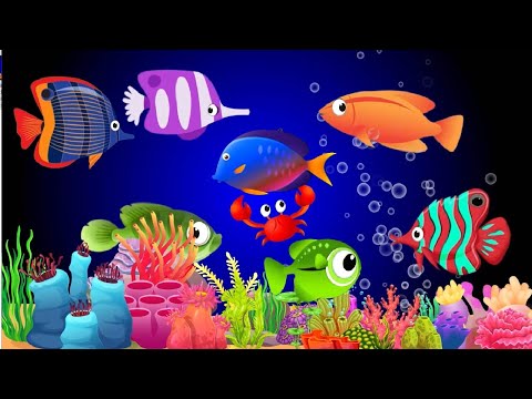Nap Time Music Preschool and Soothing Water Sounds, Baby Sleep Time and Fish Animation #lullaby