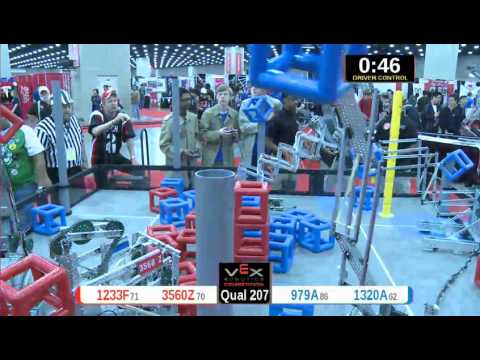 2015 VRC Engr Q207 - 1233F 3560Z vs 979A 1320A - 39 to 69 - VEX Worlds 2015 - Engineering Division
