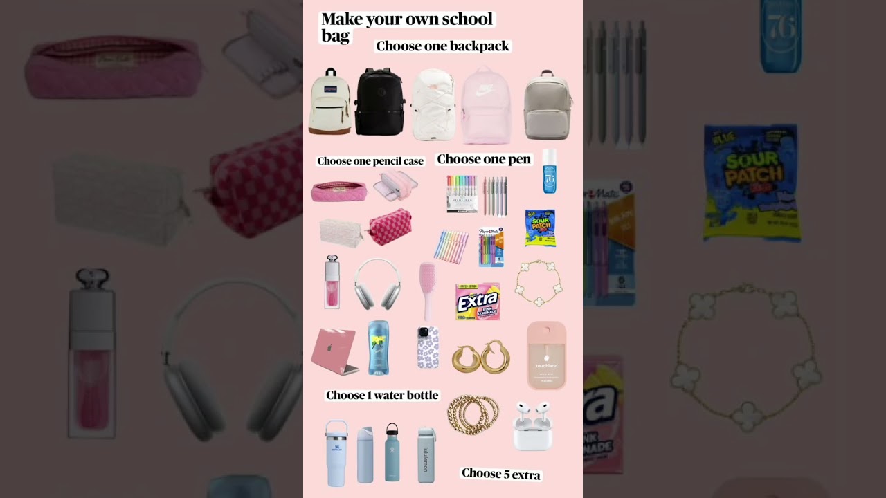 choose your School supply 💗#shortvideo #preppy #viralvideo #backtoschool #short