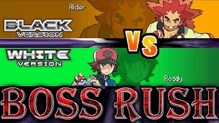 Pokémon Black & White - All Elite Four Rematches & Champion Battle