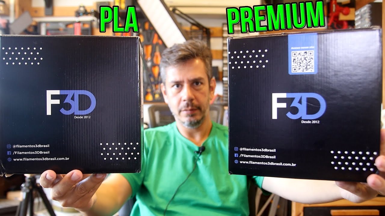 Testei os filamentos PLA e PLA Premium da  Filamentos3DBrasil!