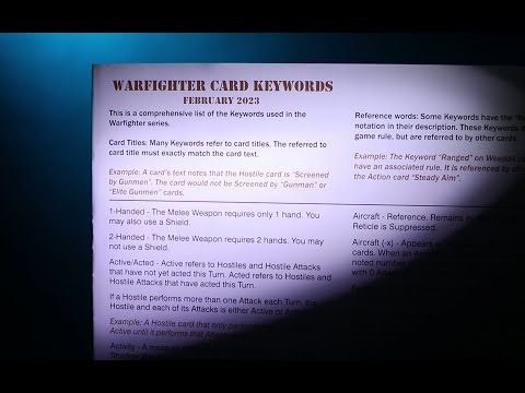 Warfighter: Even More Keywords