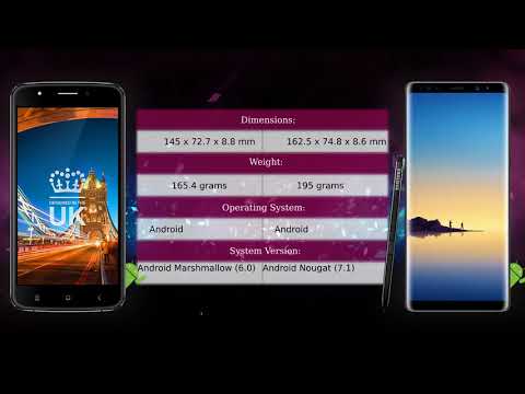 STK Sync 5e Dual SIM vs Samsung Galaxy Note8 - Phone comparison