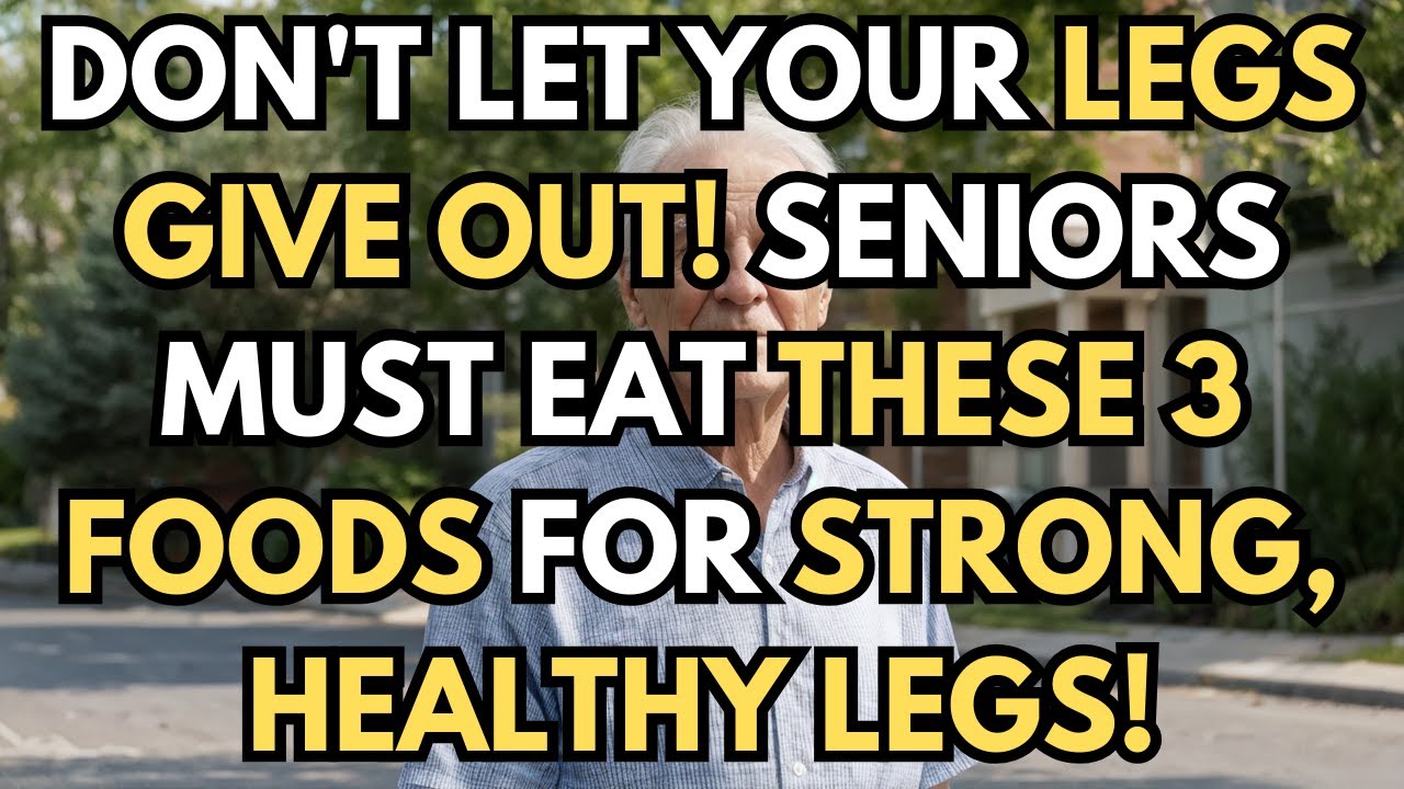 The legs fade first!' Recommended for senior who often eat these 3 to keep their legs strong...