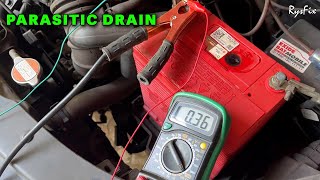 Battery Draining with Ignition OFF? Parasitic Drain Test Using a Multimeter