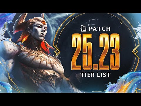 25.23 MID LANE TIER LIST - ALL CHAMPS + BEST BLINDS