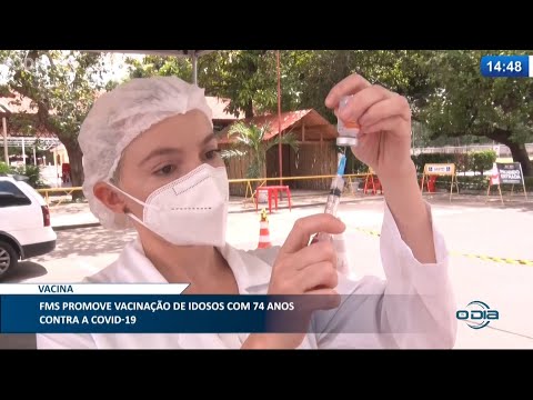 FMS dá prosseguimento a vacinação de idosos na faixa dos 70 anos; confira datas 24 03 2021