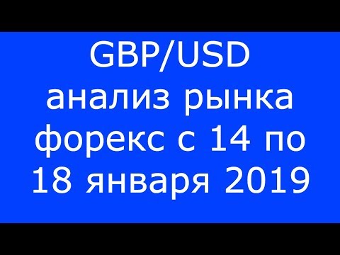 GBP/USD - Еженедельный Анализ Рынка #Форекс c 14 по 18.01.2019. Анализ Форекс.