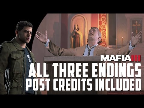 MAFIA 3 All Endings - Take the Throne or Leave Town (Final Mission + Post-Credits)