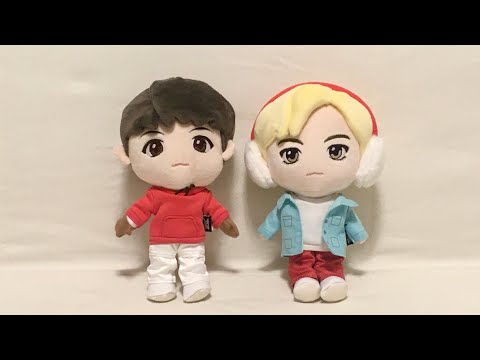 Unboxing BTS j-hope & V 2021 TinyTAN Holiday Plush ft Jimin & JK