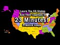 Learn the 50 States and Capitals in 23 Minutes.  Practice loops for fast learning by singing