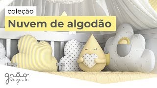 QUARTO DE BEBÊ NUVEM DE ALGODÃO AMARELO | GRÃO DE GENTE