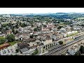 Drone Views of Switzerland in 4k: Frauenfeld / Thurgau