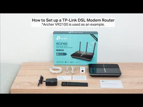 Belaidis maršrutizatorius TP-LINK Archer VR2100 Dviguba juosta (2,4 GHz / 5 GHz) Gigabitinis eternetas Juoda video