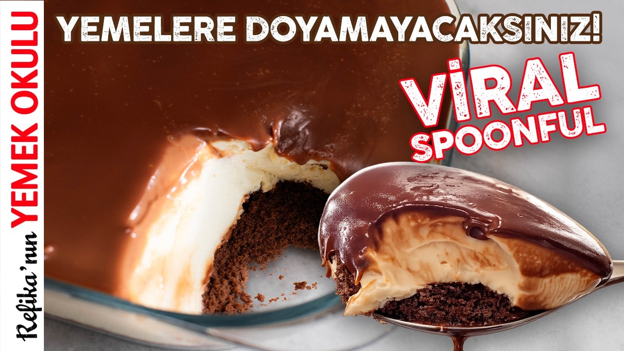 ⁠Viral Spoonful Tarifini Yaptım! | Abartıldığı Kadar Var! 🤩 En Pratik Tatlı Tarifleri 🥄