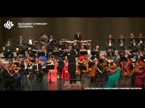 Enescu, Romanian Rhapsody no 1, excerpt - Orchestra Simfonica Bucuresti, Jin Wang