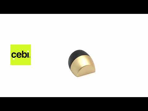 Миниатюра изображения товара Ограничитель дверной Cebi C610 PC35 (матовое золото полимер)
