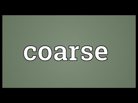 Coarse Meaning