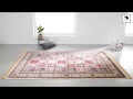 Teppich Precious Kunstfaser - Creme / Rot - 200 x 300 cm