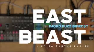 Video thumbnail for Cre8audio East Beast + Fjord Fuzz Bifrost V2 + Erica Synths LXR 02 by Synthusiastic