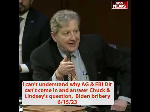 Senator: "I Can't Understand Why AG And FBI Director Can't Come In And Answer" Grassley/Graham Questions