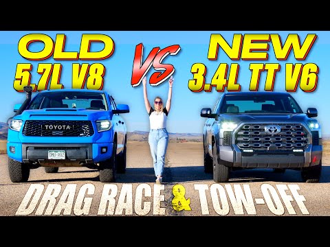 Did Toyota Really Screw Up By Ditching The V8 - Tundra Drag Race, MPG and Tow-Off!