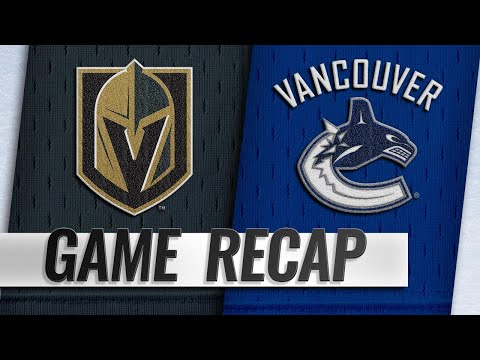 Golden Knights edge Canucks on Karlsson's SHG